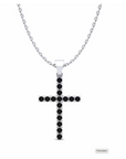 14K White Gold Necklace With 0.24 Carat Stone