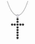 14K White Gold Necklace With 0.36 Carat Stone