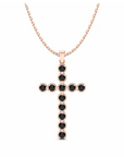 14K Rose Gold Necklace With 0.36 Carat Stone