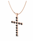 14K Rose Gold Necklace With 0.36 Carat Stone