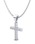 14K White Gold Necklace With 0.16 Carat Stone